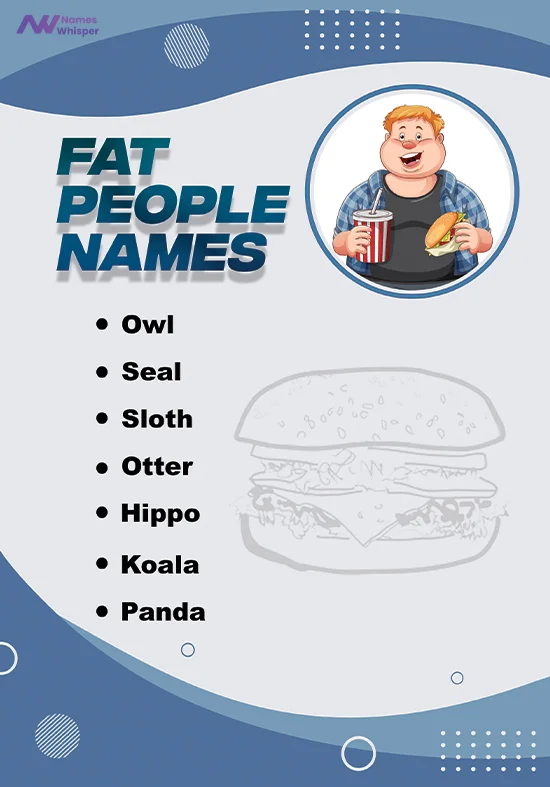 Best Funny Fat People Names for the Chubby Loved Ones